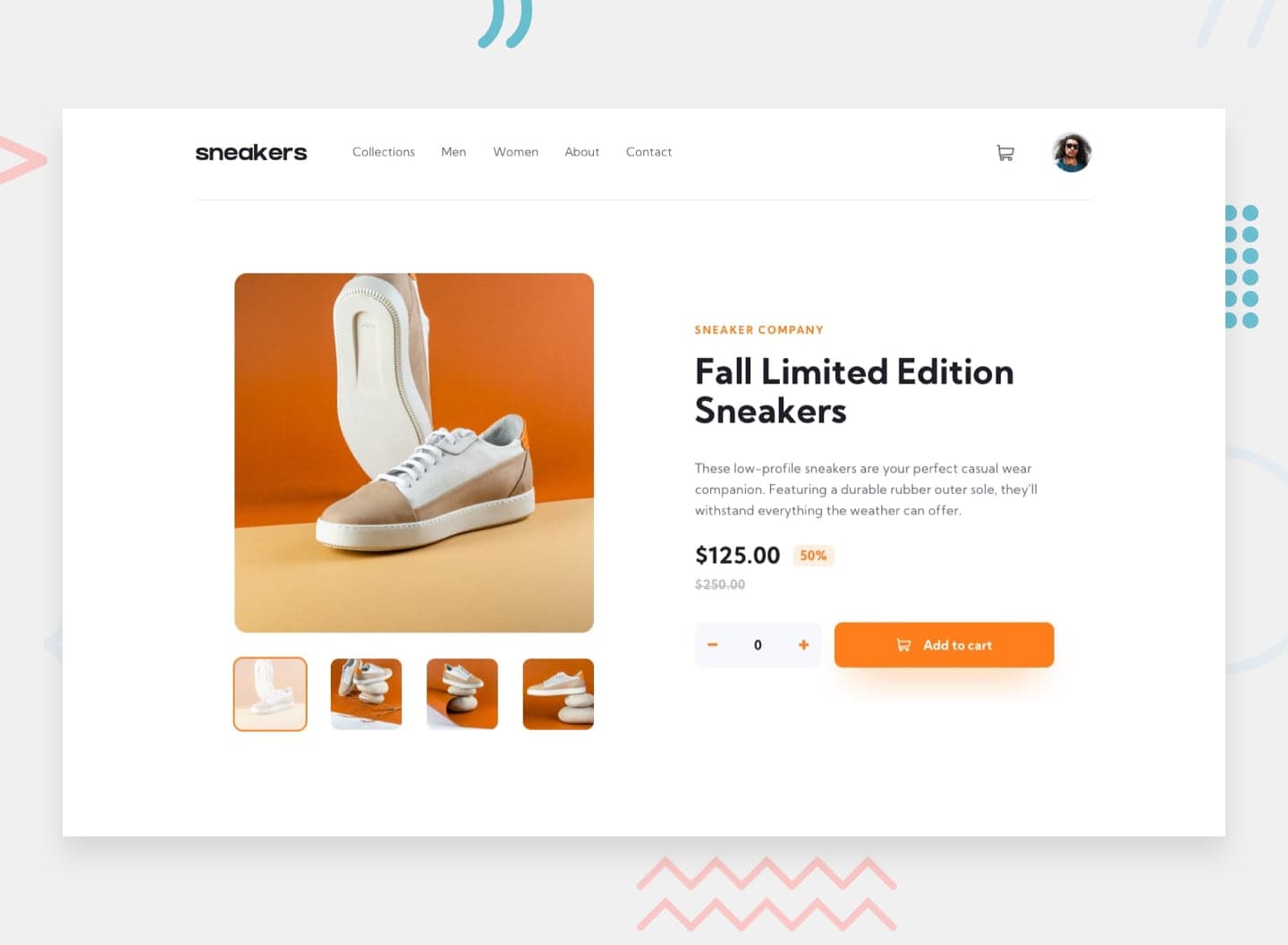 E-Commere Product Page